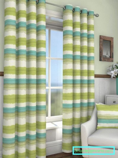 Green curtains - 88 photos of the best ideas how to combine beautifully