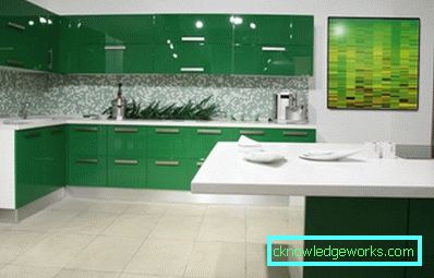 Green kitchen - 84 photos of the best design of modern design