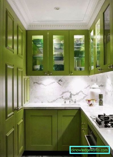 Green kitchen - 84 photos of the best design of modern design