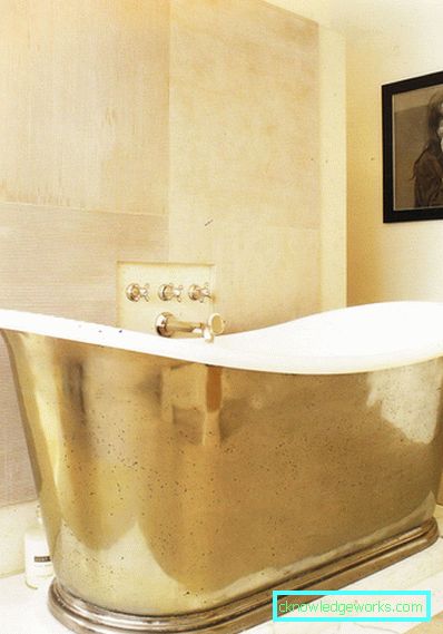 Golden bathroom - perfectly stylish combinations (89 photos)