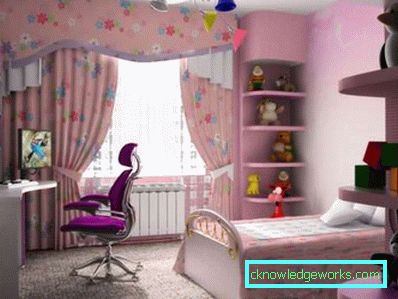 Design a small children's room for a girl - photos and tips on registration