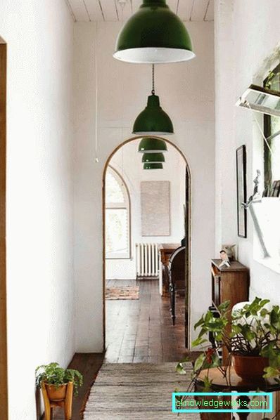 Design of a narrow corridor in the apartment - real photos