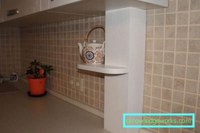 274-Gas pipe in the kitchen - 70 photos