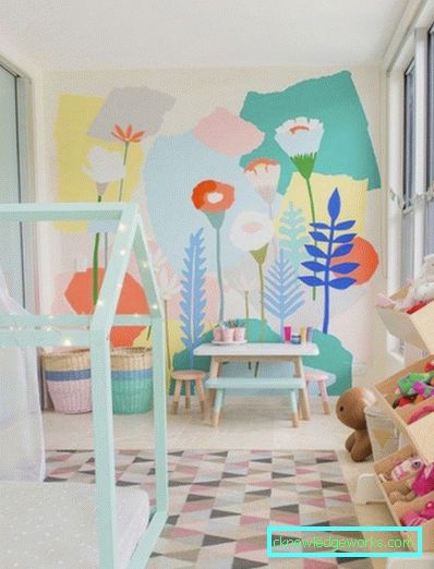 How to decorate the nursery with their own hands