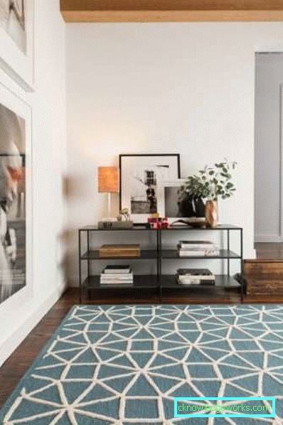 Carpets in the living room interior