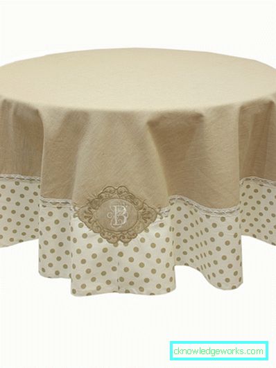 Round tablecloth for the kitchen table Round tablecloth for the kitchen table