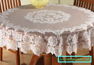 Round tablecloth for the kitchen table Round tablecloth for the kitchen table