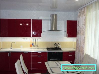 299-Burgundy kitchen - 60 photos