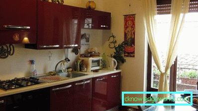 299-Burgundy kitchen - 60 photos