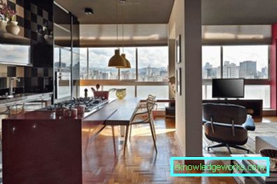299-Burgundy kitchen - 60 photos