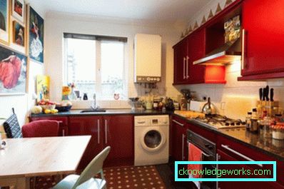 299-Burgundy kitchen - 60 photos