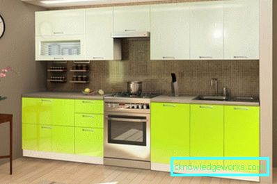 370-Lime Color Kitchen - 95 Photo Options