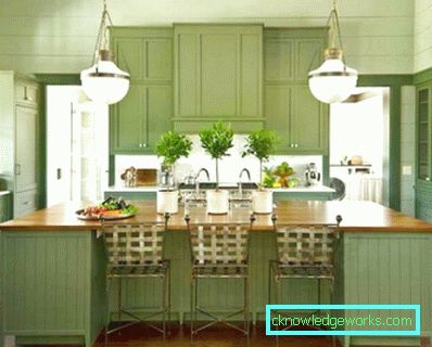 370-Lime Color Kitchen - 95 Photo Options