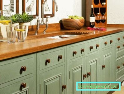 369-Kitchen pistachio color - 45 photos