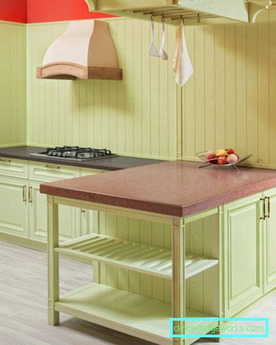 369-Kitchen pistachio color - 45 photos