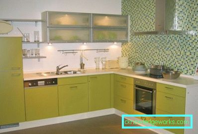 369-Kitchen pistachio color - 45 photos