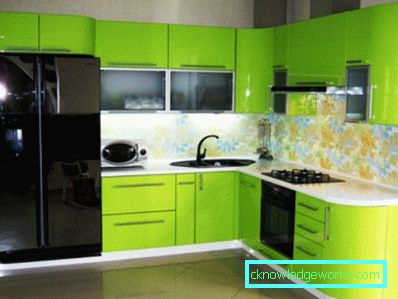 369-Kitchen pistachio color - 45 photos