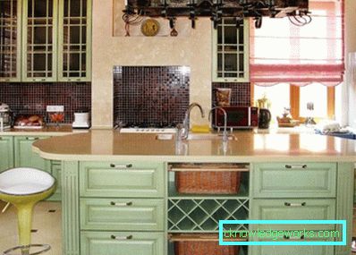 369-Kitchen pistachio color - 45 photos