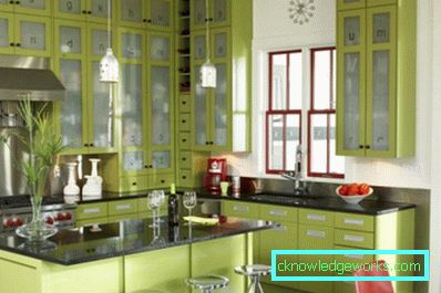 369-Kitchen pistachio color - 45 photos