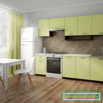 306-Kitchen in lemon color - 75 photos