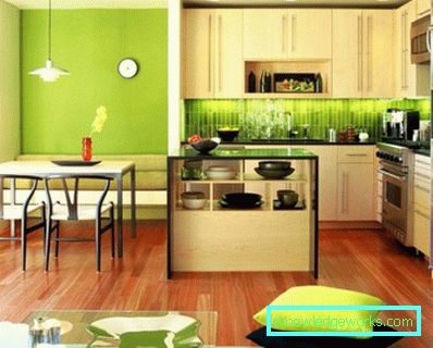 306-Kitchen in lemon color - 75 photos