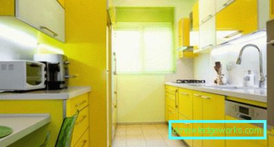 306-Kitchen in lemon color - 75 photos