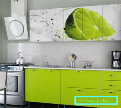 306-Kitchen in lemon color - 75 photos