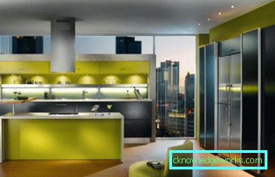 306-Kitchen in lemon color - 75 photos
