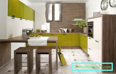 306-Kitchen in lemon color - 75 photos