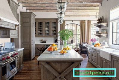 312-Country style kitchen - 105 photos