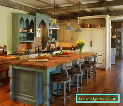 312-Country style kitchen - 105 photos