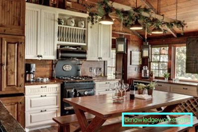 312-Country style kitchen - 105 photos