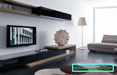 Modular living room furniture in modern style - design photos