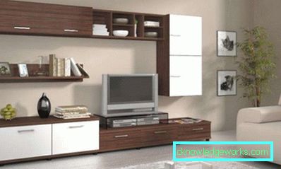 Modular living room furniture in modern style - design photos