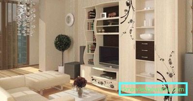 Modular living room furniture in modern style - design photos