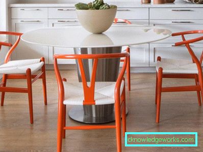 Soft chairs for the kitchen