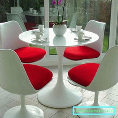 Soft chairs for the kitchen