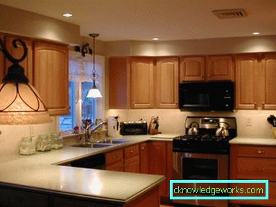 Lighting in the kitchen - the secrets of proper kitchen