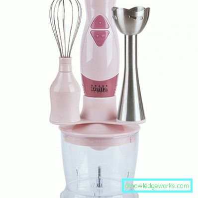 Submersible blender with a whisk