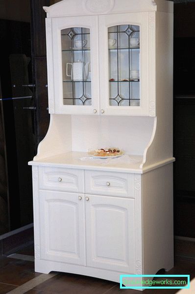 Cabinet for dishes in the kitchen