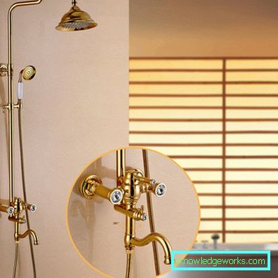 Retro style faucets: a fashionable old man in the bathroom