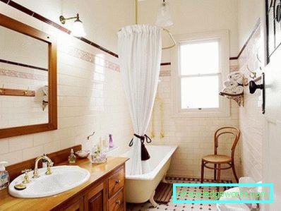 Retro style faucets: a fashionable old man in the bathroom