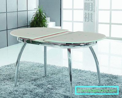 Glass sliding kitchen table Glass sliding kitchen table