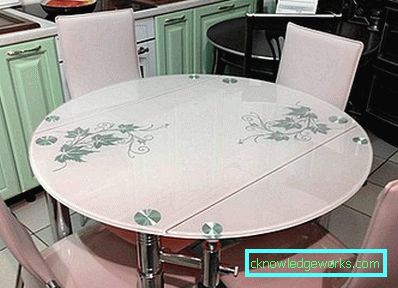 Glass sliding kitchen table Glass sliding kitchen table