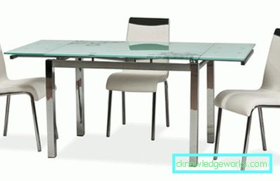 Glass sliding kitchen table Glass sliding kitchen table