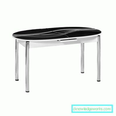 Glass sliding kitchen table Glass sliding kitchen table