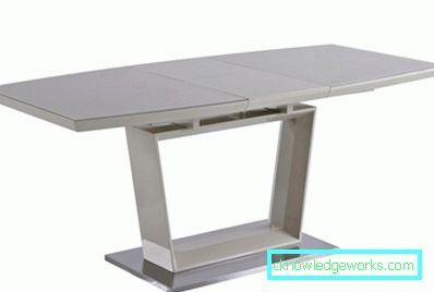 Glass sliding kitchen table Glass sliding kitchen table