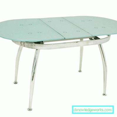 Glass sliding kitchen table Glass sliding kitchen table