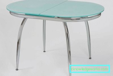 Glass sliding kitchen table Glass sliding kitchen table