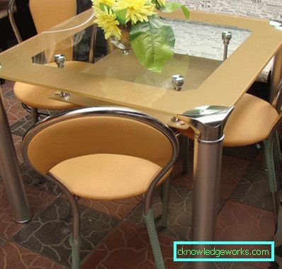 Glass sliding kitchen table Glass sliding kitchen table